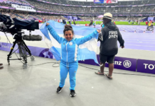 La entrerriana Antonella Ruiz Díaz logró el bronce en lanzamiento de bala y le dio la primera medalla a Argentina