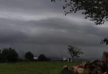 Anuncian una jornada inestable con probables lluvias y tormentas