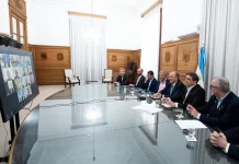 Francos y Caputo se reunieron con gobernadores: explicaciones y reclamos