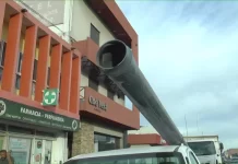 Se rompió otro tramo del caño de agua reparado ayer: estiman que se debió a la alta presión