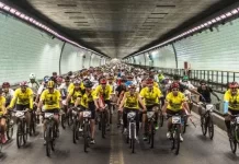 Cicloturismo: el Túnel Subfluvial y el Puente Colgante, unidos por un tradicional evento