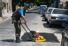 Asfalto en frío: el nuevo sistema para bacheos ya comienza a utilizarse en la ciudad