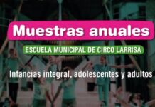Invitan a las muestras anuales de la Escuela Municipal de Circo Larrisa