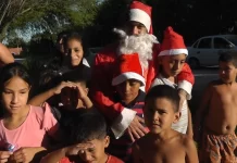 Se desarrollaron pesebres vivientes, la visita de Papá Noel y una cena navideña en Paraná