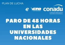 Docentes universitarios pusieron fecha al paro: 17 y 18 de marzo