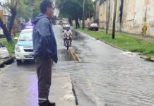La lluvia afectó varios barrios de Paraná