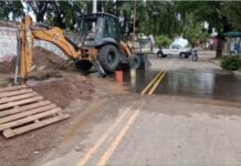 Trabajos previos para la colocación de una bomba presurizadora en la zona oeste