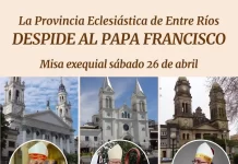 Entre Ríos despide al Papa Francisco: día y horario de la Misa Exequial
