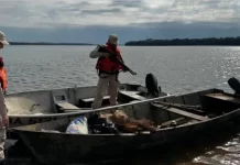 Abandonaron una embarcación con 80 kilos de carne de carpincho