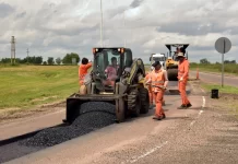 Avanzan los trabajos de recuperación de la ruta nacional 12 entre Galarza y Crespo