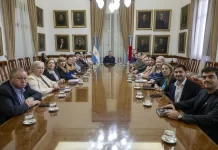 Frigerio trató con legisladores de ambas cámaras la situación de Entre Ríos y las expectativas