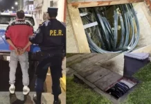 Arrestan a un hombre por intento de robo de cableado telefónico en Paraná