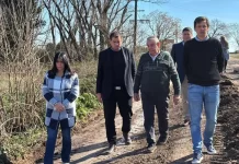 Aluani acompañó el inicio de obras en rutas del departamento Nogoyá