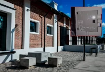 Tres jóvenes fueron sorprendidos haciendo grafitis en el Centro Cultural Juan L. Ortiz