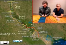Milei y Frigerio anunciaron el dragado de tramos del río Paraná para integrar a Entre Ríos a la hidrovía