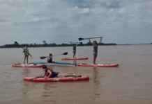 Se disputa el Tetratlón del Paraná