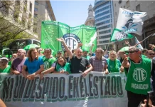 ATE realiza un paro nacional contra la reforma laboral y el acuerdo con Estados Unidos