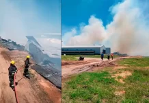 Un incendio consumió por completo un galpón avícola en el norte entrerriano