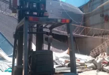 Grave accidente laboral en Viale: cuatro operarios cayeron desde el techo de un galpón