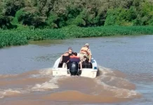 Doble búsqueda tras homicidio en Diamante: la víctima cayó al río y el autor escapó
