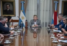 En gabinete, Frigerio monitoreó la ayuda de la provincia a las ciudades afectadas por el temporal