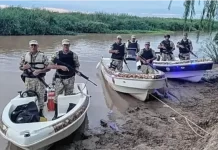 Incautaron más de 600 kilos de pescado y 20 armas en Entre Ríos