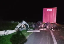 Impactante choque de camiones Ruta 14: internaron de urgencia a un chofer