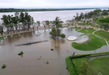El río Uruguay sigue creciendo y se acerca a los 12 metros en Concordia