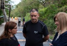Avanzan con la pavimentación de nuevas calles en Bajada Grande